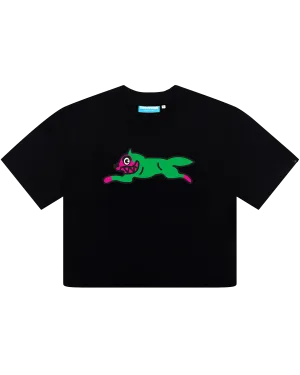 Womens Running Dog Cropped Tee