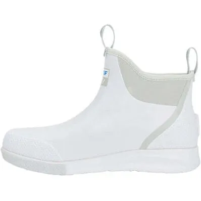 Xtratuf Men's Ankle 6" Waterproof Slip Resistant Deck Boot -White- ADSM101