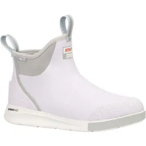 Xtratuf Men's Ankle 6" Waterproof Slip Resistant Deck Boot -White- ADSM101