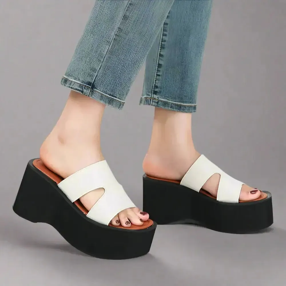 Y2K Super High Wedge Sandals with 5-7cm Platform Height