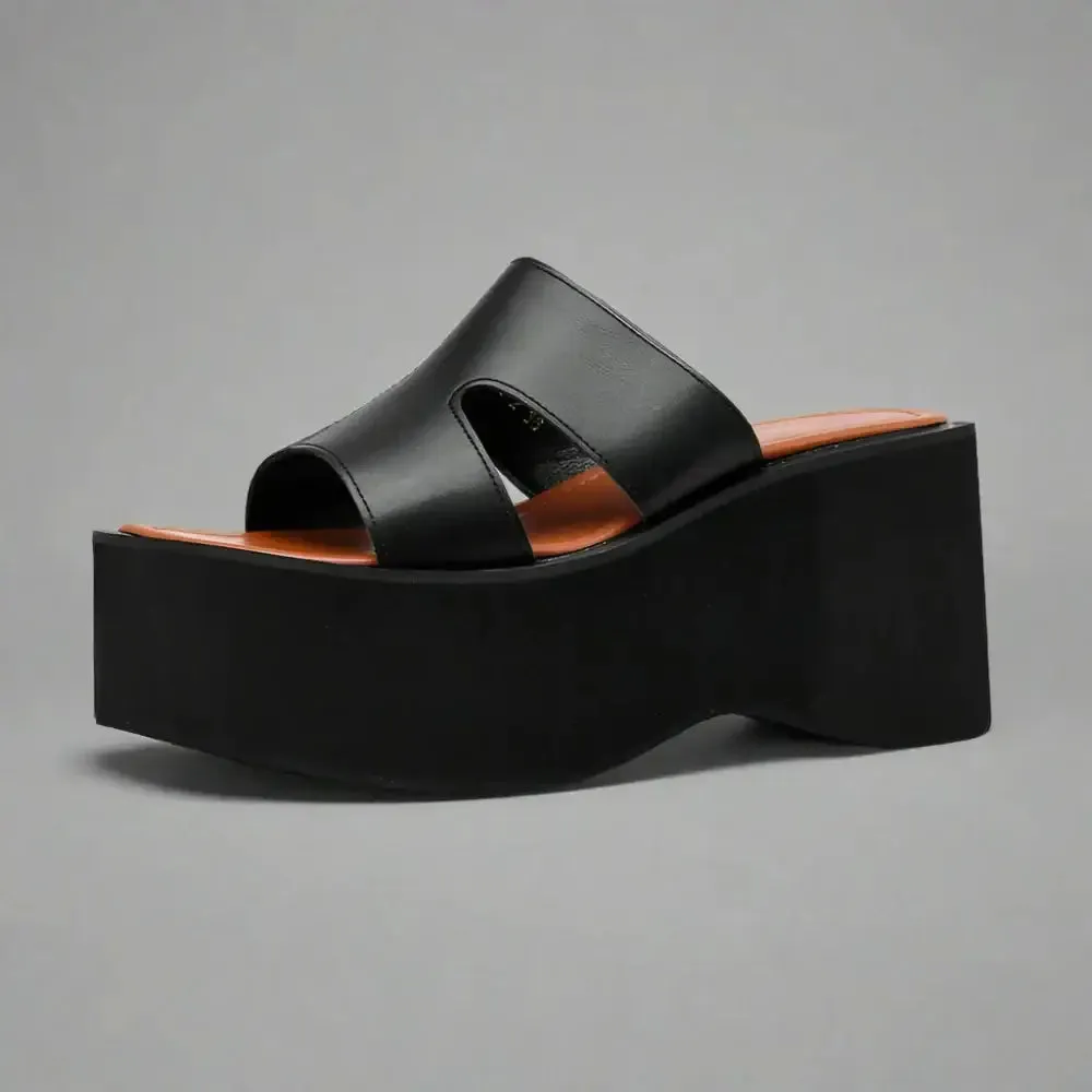 Y2K Super High Wedge Sandals with 5-7cm Platform Height