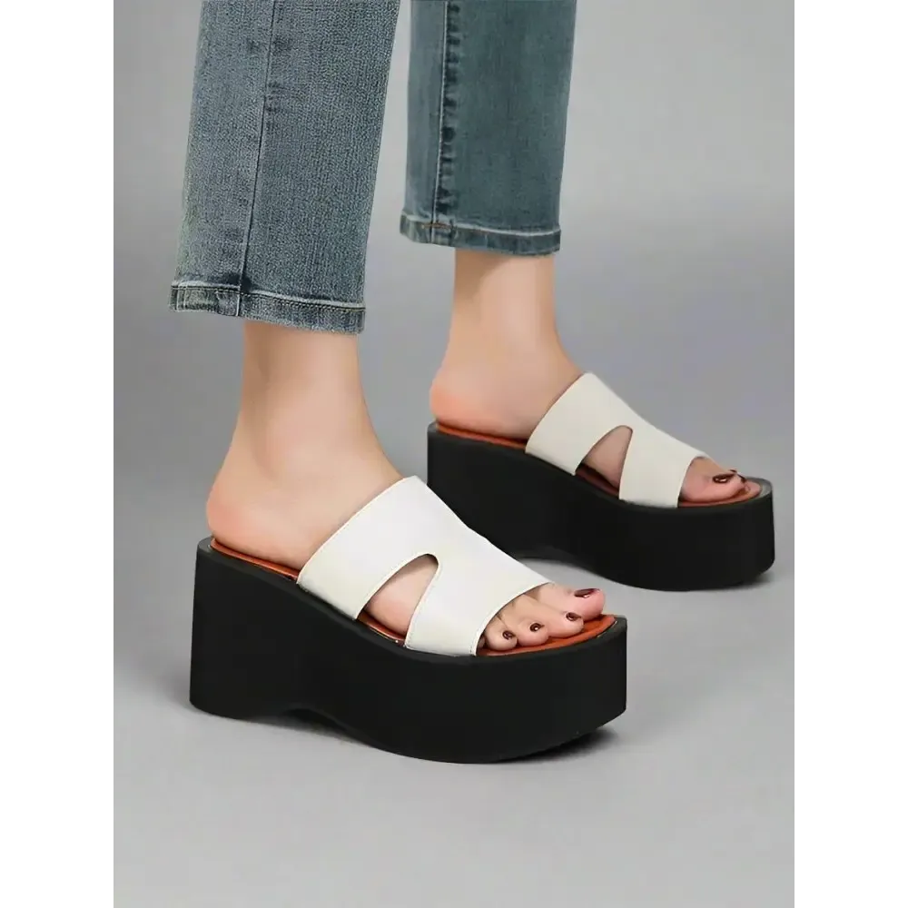Y2K Super High Wedge Sandals with 5-7cm Platform Height