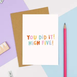You Did It! Card