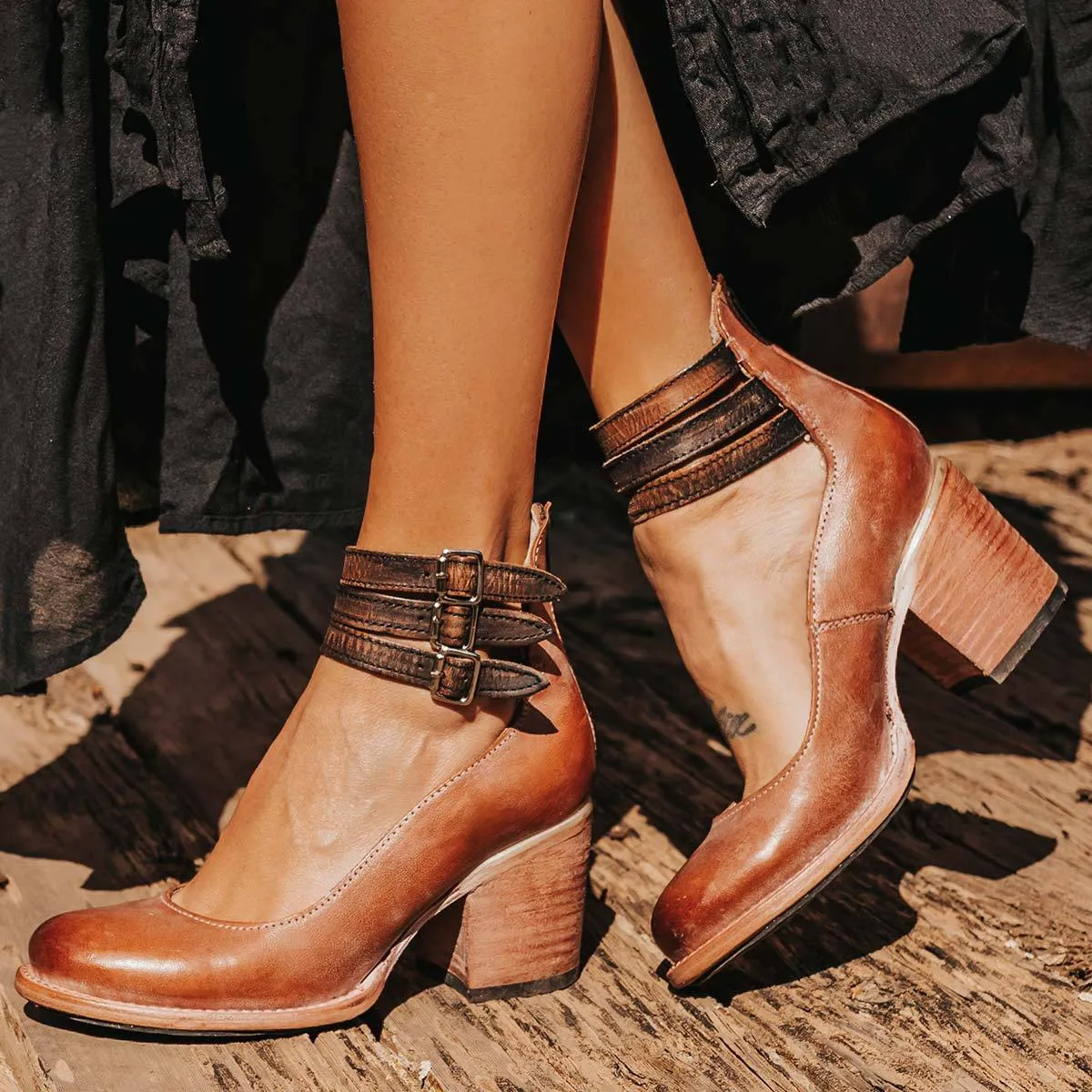 Zamira™ | Vintage Strap Heels