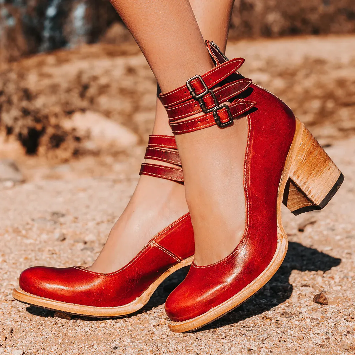 Zamira™ | Vintage Strap Heels