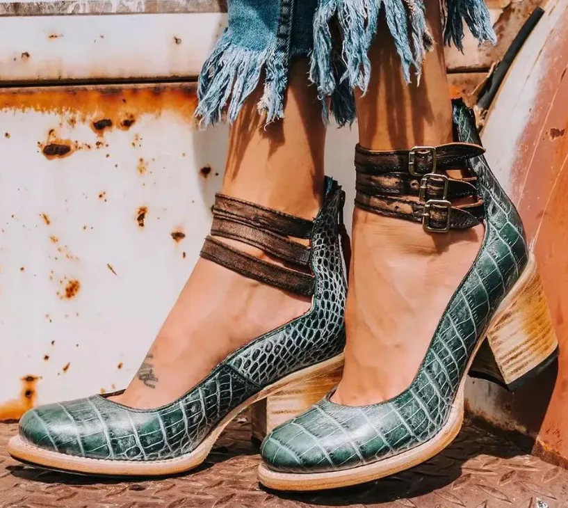 Zamira™ | Vintage Strap Heels